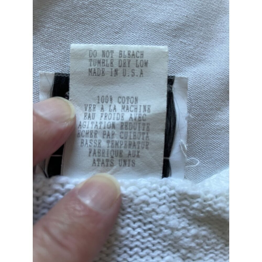 Michael Leu Sweater Size 1X Art Apparel Group Cotton Italian Scene V Neck - Picture 14 of 16